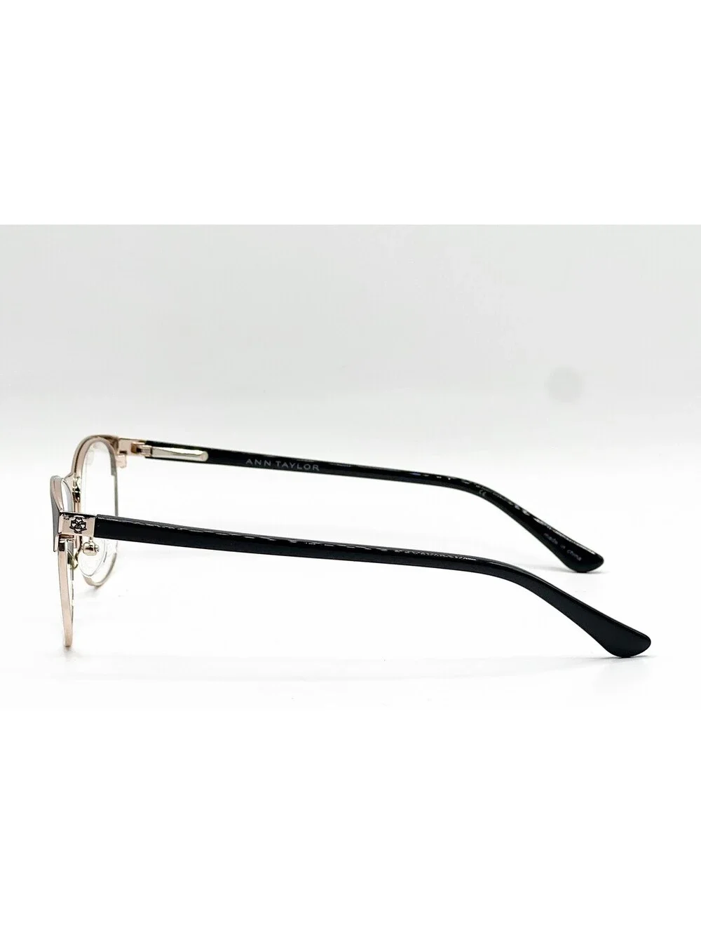 Ann Taylor At211 C01 Black/Gold Authentic Eyeglasses 51-16-130
